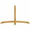 Ekena Millwork Bellingham Rough Sawn Timber Gable Bracket, Western Red Cedar, 72"W x 45"H x 4"D x 4"F, 15/12 Pitch GBW072X45X0404BEL00RWR - alternate 1